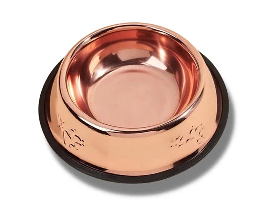 Rose Gold Dog Bowl
