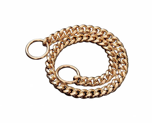 10MM Rose Gold Cuban Chain Dog Collar