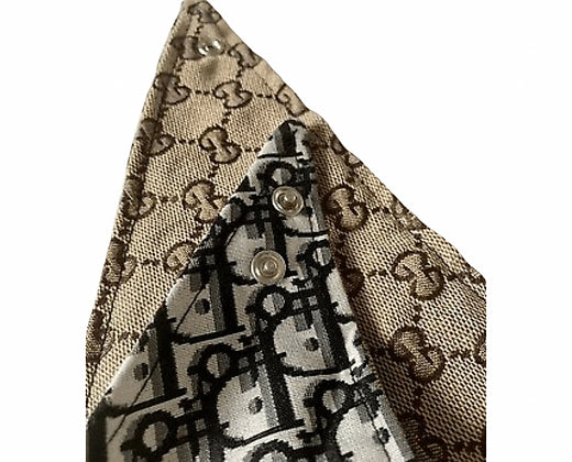 Luxury Double-Sided Designer Dog Bandanna