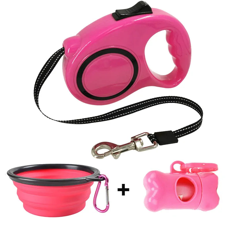 Retractable Dog Leash Set