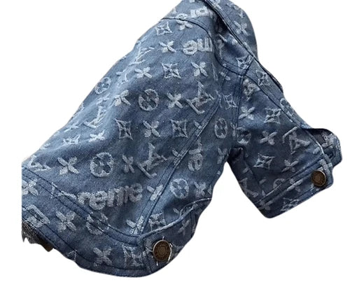 Louis Pawtton Denim Dog Jacket
