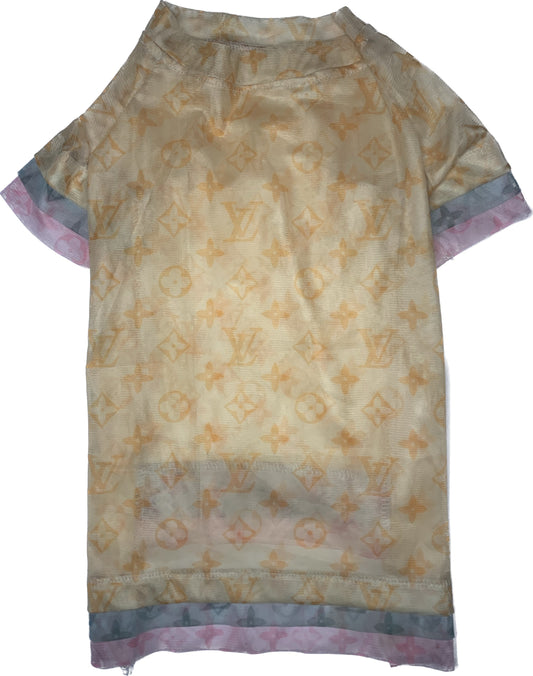 Louis Pawtton Mesh Dog Shirt