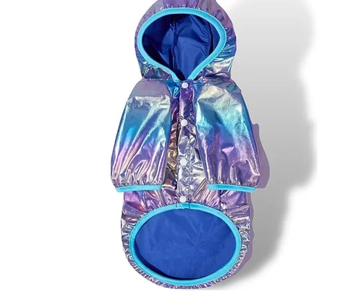 Shimmery Dog Raincoat