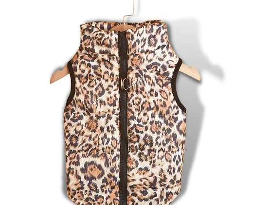 Cheetah Dog Bomber Vest